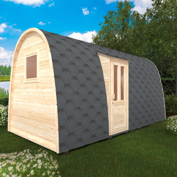 Fasssauna / Gartensauna / Banja / Viking 5,0 m mit Vorraum